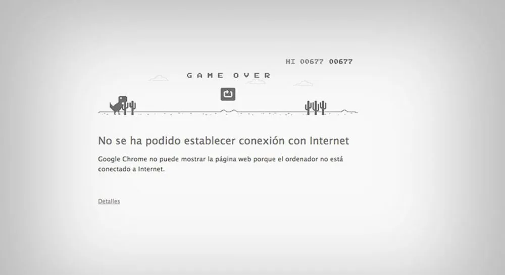 Google Chrome y su juego escondido