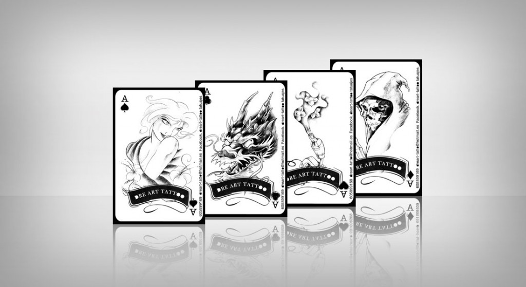 Diseño de tarjetas para Dreart Tattoo