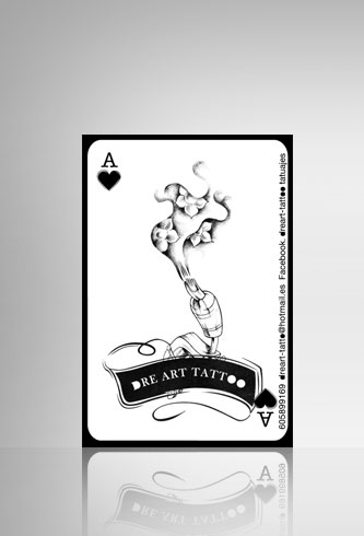 Diseño de tarjetas Barcelona Dreart Tattoo