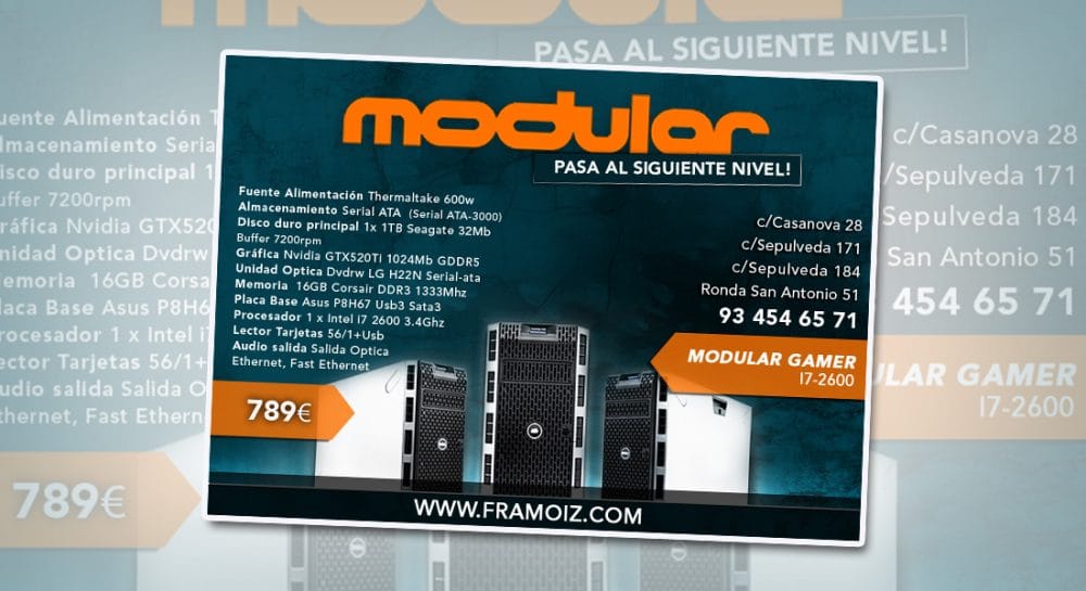 Publicidad exterior para Modular Barcelona
