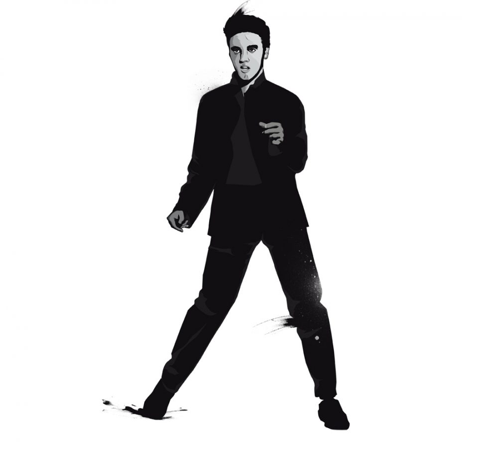 Ilustración de Elvis Presley