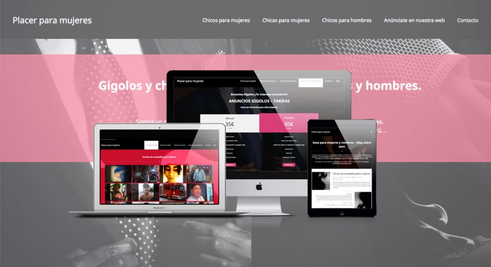Diseño web para portal erótico