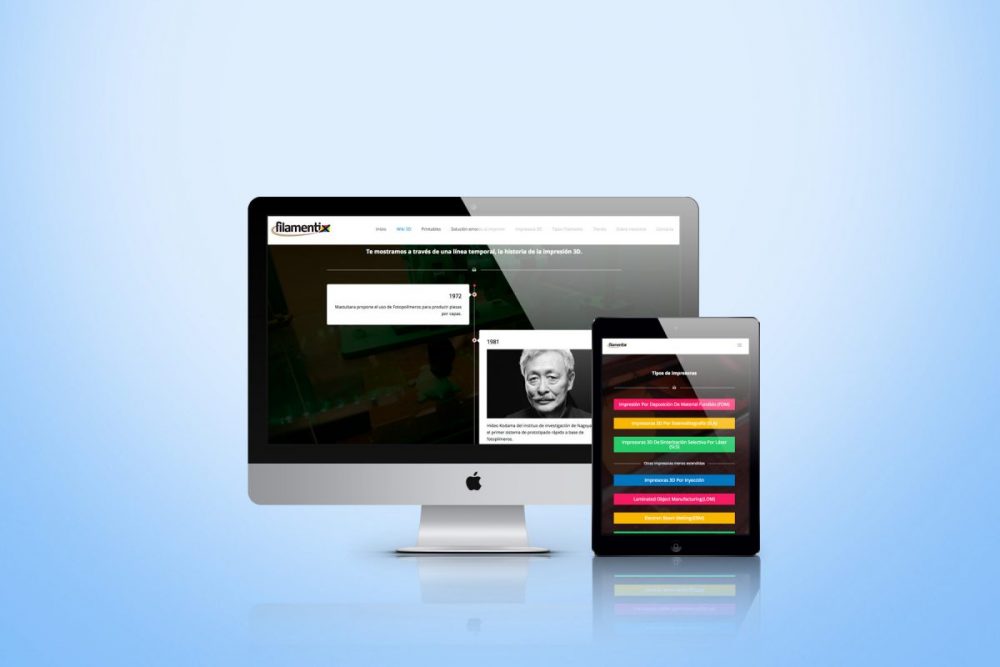 Diseño de páginas web Filamentix