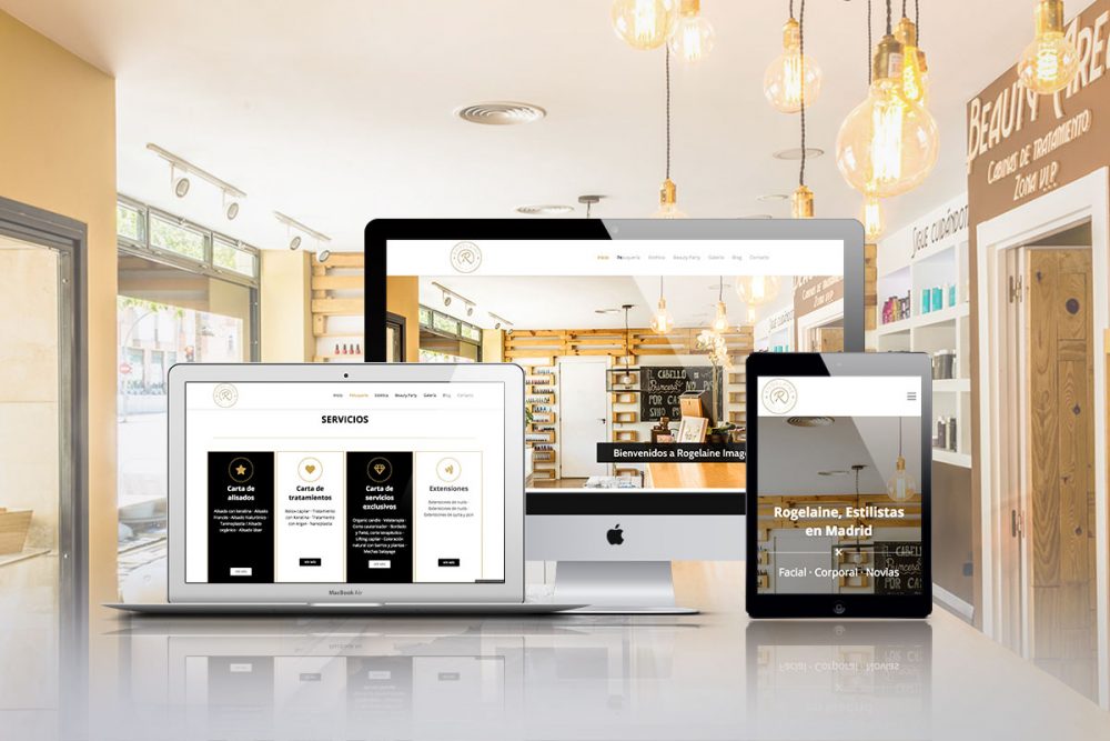 Diseño web y Marketing Online para Rogelaine Imagen de Madrid